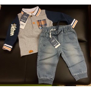 Completo bimbo casual  9-12 mesi